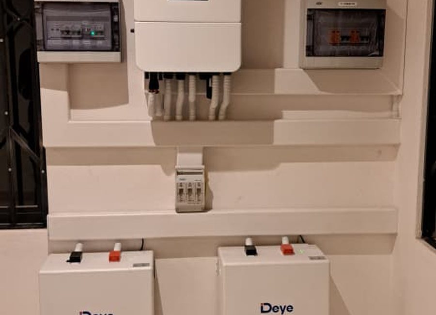 Deye battery backup installation